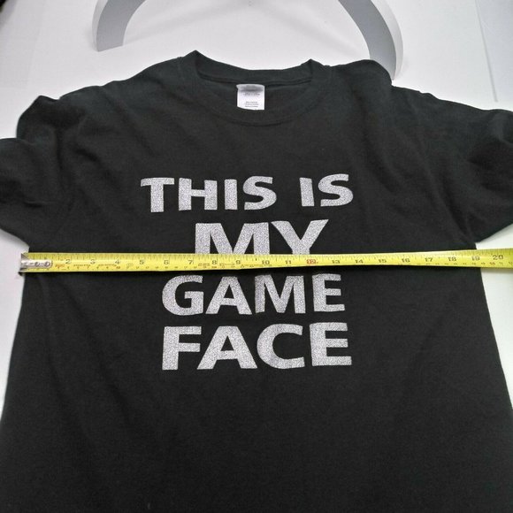 Game Face Long Sleeve Tee Medium Black & Silver - Picture 9 of 14